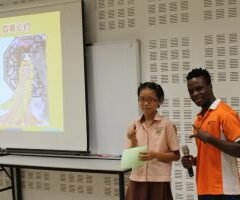 小学组优秀奖： 王雅清（淡马锡小学）- 与非洲ACC圆通学校学生交流